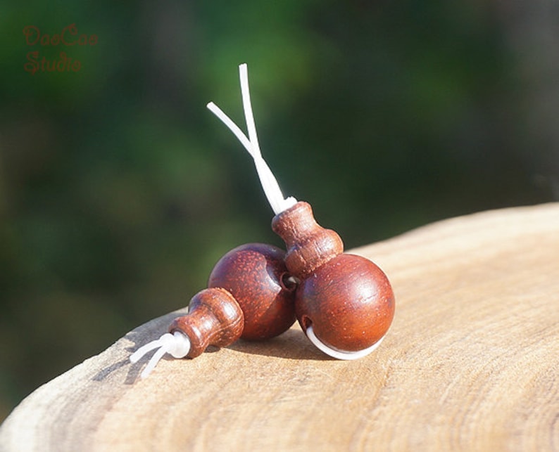 Natural Wood Bead Guru Beads round Red Sandalwood Guru Beads Etsy Canada