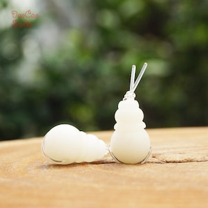Natural Bodhi Seed Guru Beads , 2pcs  White Bodhi Guru Bead，White Guru Bead , DIY Accessories Jewelry Findings 3 Holes 8mm 10mm 12mm