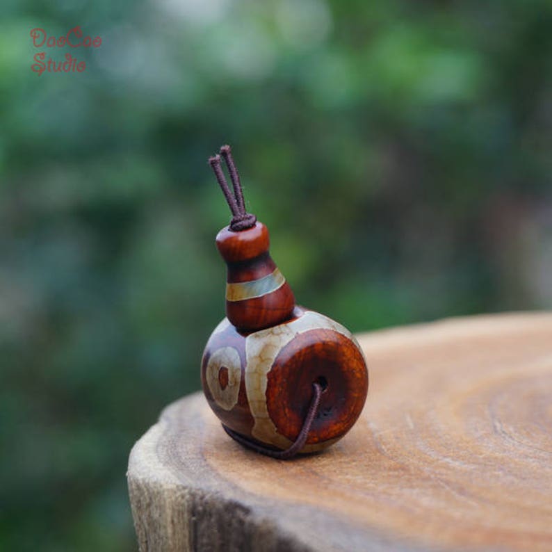 Stone Guru Bead Brown Agate Stripe Guru Beads DIY Etsy