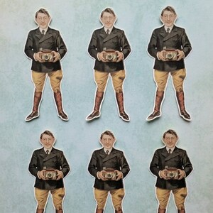 6 x Fotograf Aufkleber. Retro. Jahrgang. Niedliche Aufkleber. Mode. snail mail Scrapbook Planer Journal Dekorationen. Ephemera.