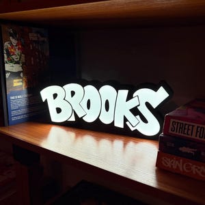 Personalized Graffiti Light Box, Custom LED Night Light