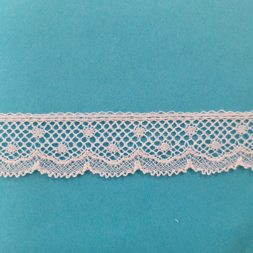 French Val Lace Edging From Capitol Imports, Heirloom Quality, White