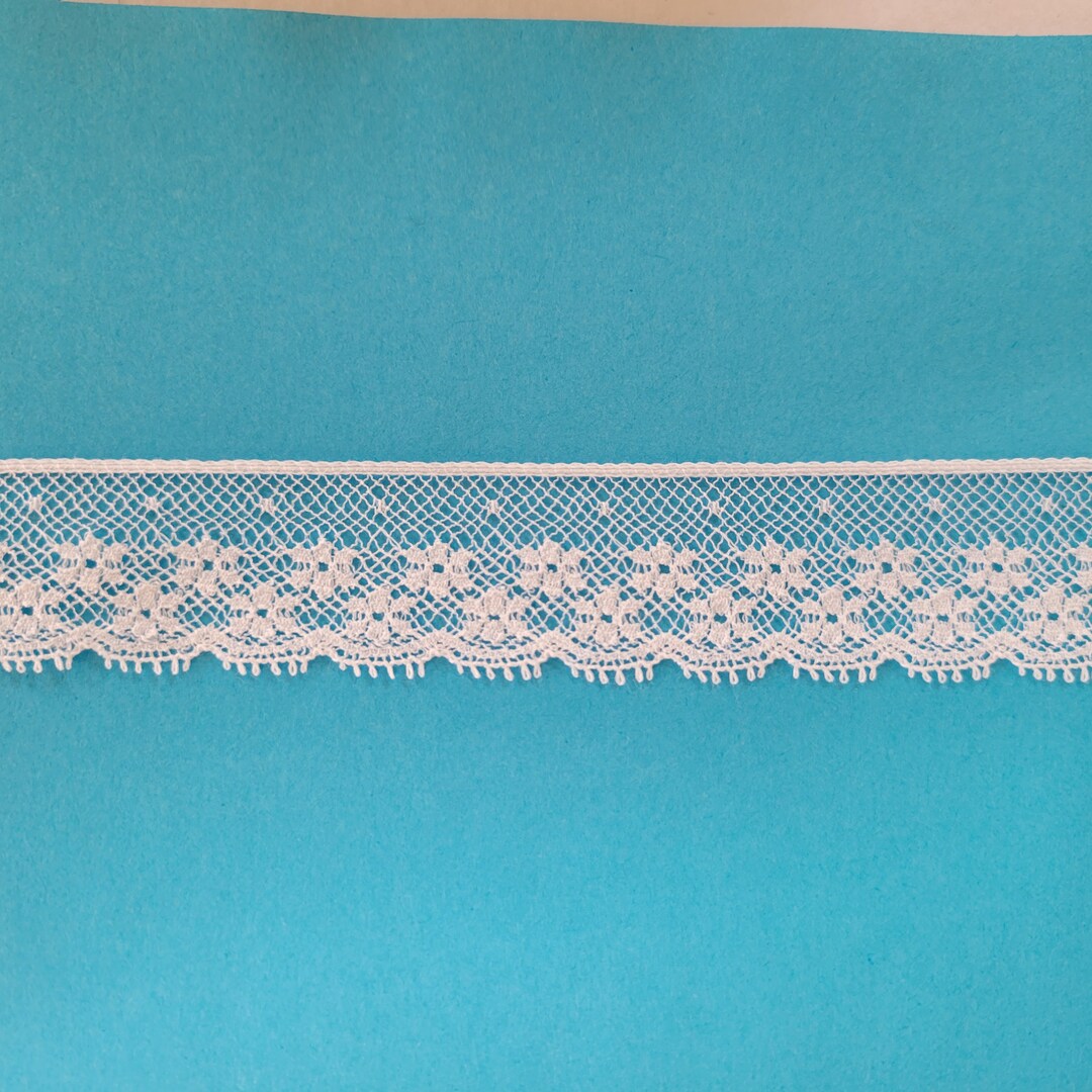 French Val Lace Edging From Capitol Imports, Heirloom Quality, White