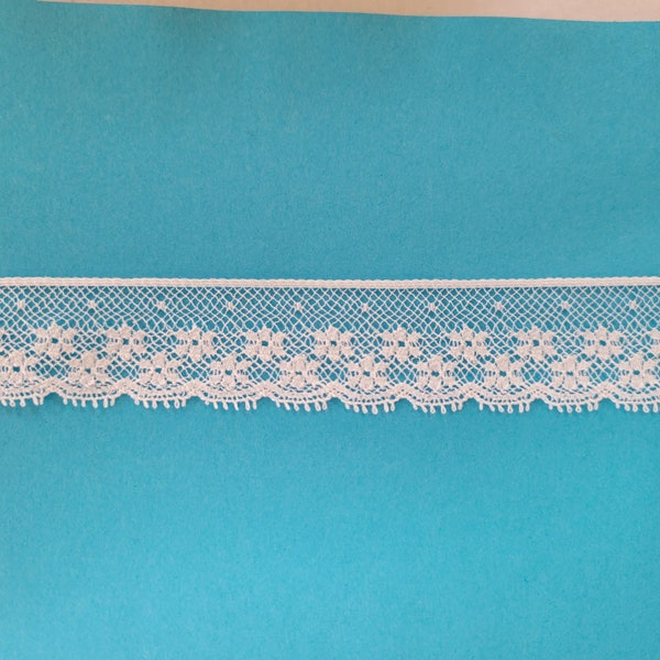 French Val Lace Edging from Capitol Imports, Heirloom Quality, White.  Priced by the yard and 1/2 yard.
