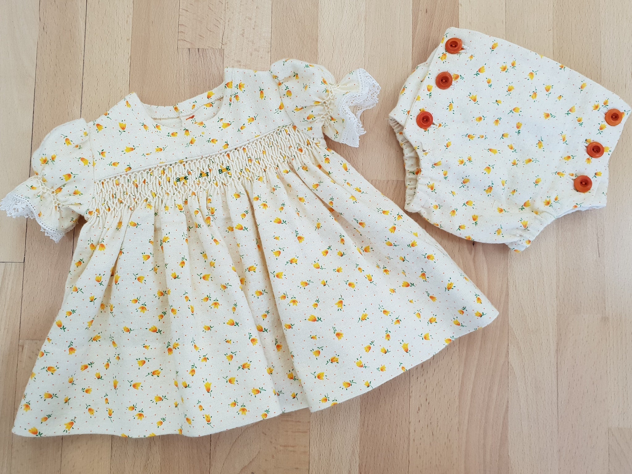 BABY PAMELA PDF sewing pattern download only for smocked yoke | Etsy