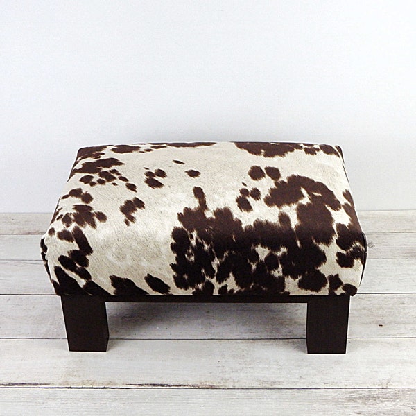 Cowhide Ottoman Etsy