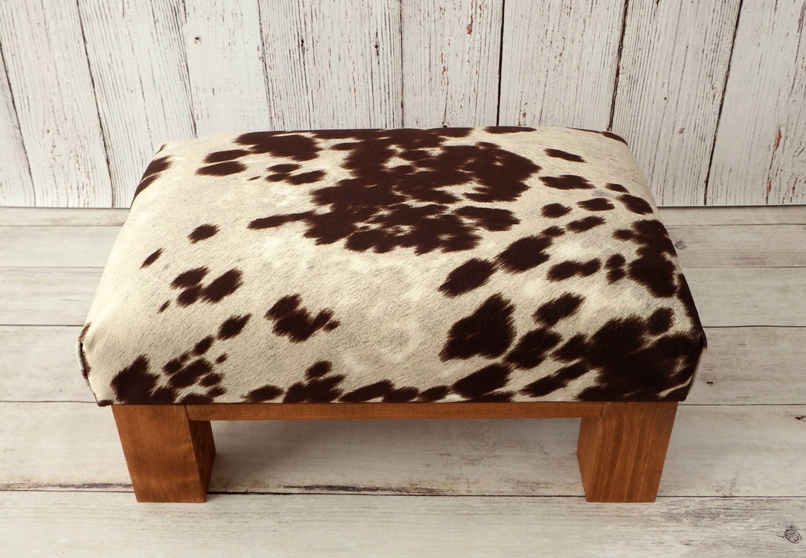 Pouf motif vache pouf western repose pieds peau vache Etsy