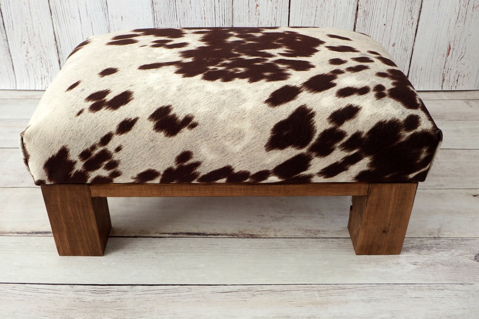 Pouf motif vache pouf western repose pieds peau vache Etsy
