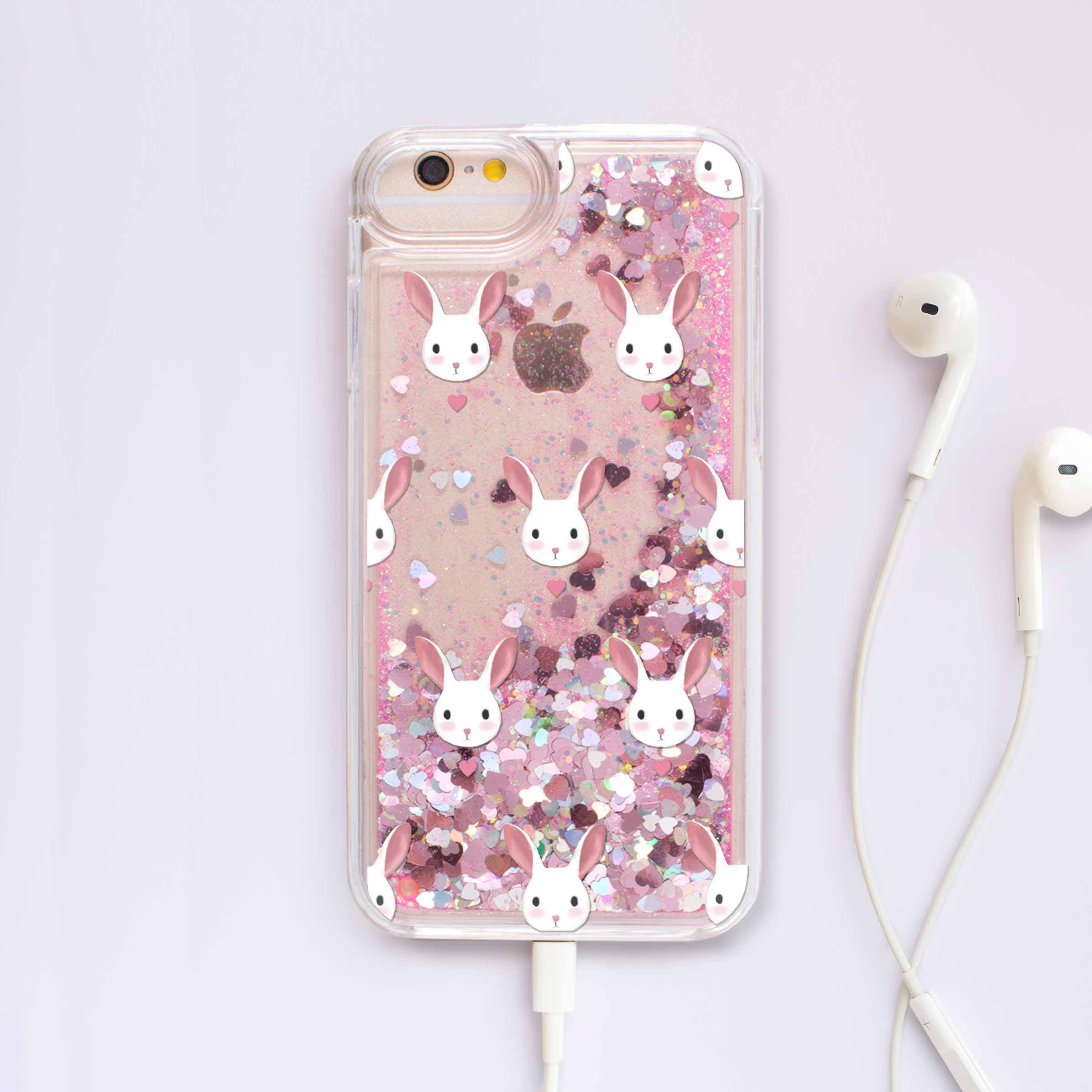 Rabbits Glitter Case Iphone 8 Plus Case Iphone 7 Case Iphone 7 | Etsy