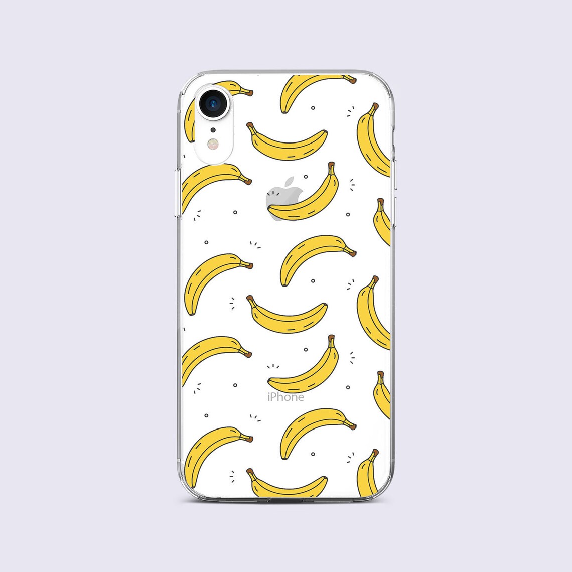 Banana iPhone X Case Clear iPhone 8 Plus Hard Case Fruits Etsy
