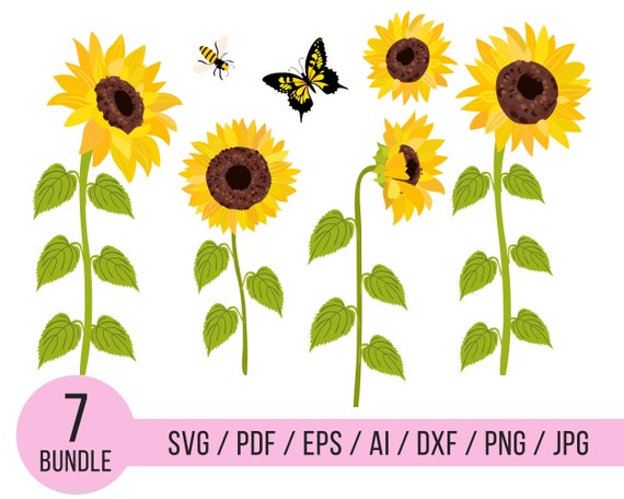 Download Sunflower Svg Sunflower Monogram Svg Flower Svg Sunflower Etsy