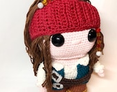 Captain Jack Sparrow Crochet Pattern English and Dutch PDF