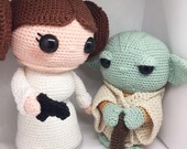 Yoda Leia discount package Crochet pattern Dutch and English PDF