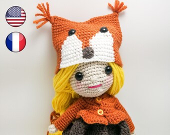 Amigurumi pop patroon / gehaakt pop patroon / foto-tutorial / Instant Download Coral Engels, Frans PDF voor Pepper