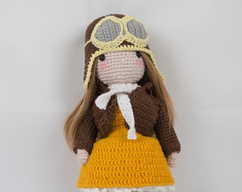 Amigurumi Doll Pattern / Crochet Doll Pattern/Crochet toy for Amelia PDF in English