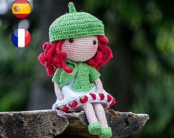 Poupée Amigurumi au crochet, motif Poppit multilingue (PDF)