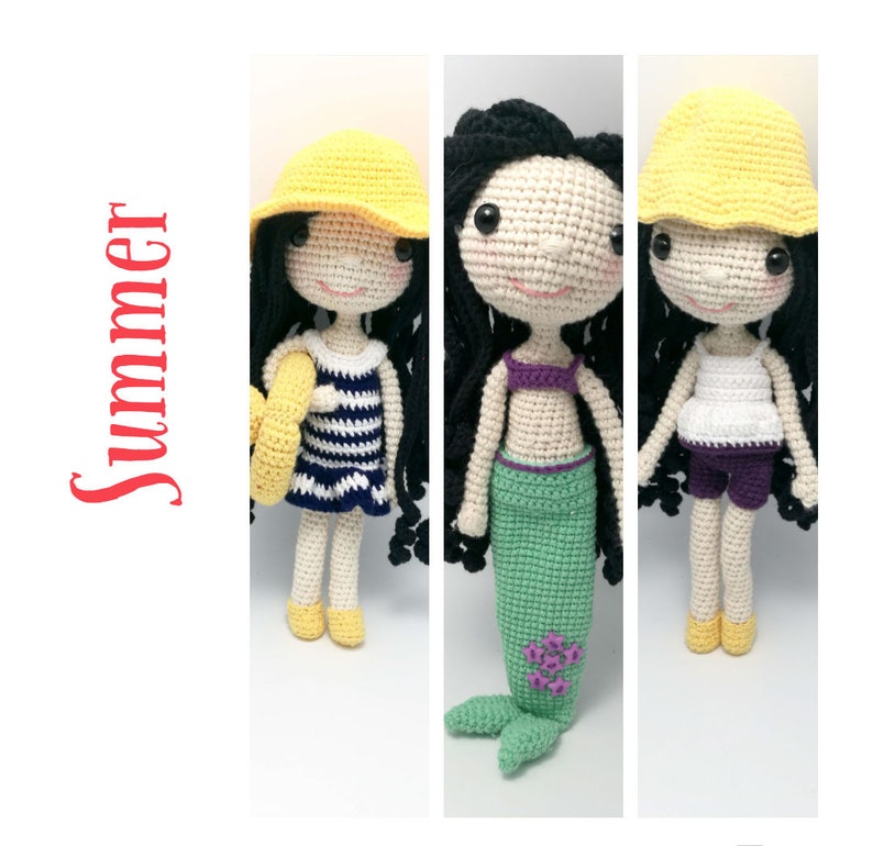 crochet dress up doll