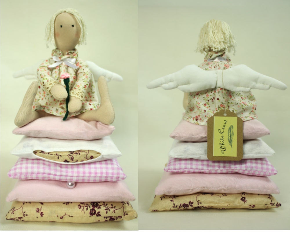 Pink Angel on Pillows Angel Nursery Decor Christmas Toy Etsy