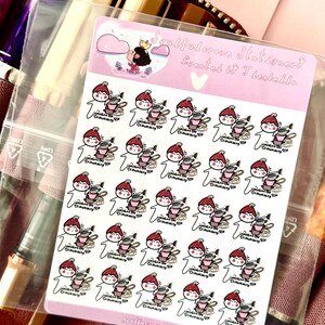 Fragolin Ignoring Dish Washing Stickers – Funny Functional Planner Stickers for Chore Avoidance