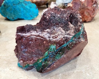 3275g Chrysocolla Barite Hematite