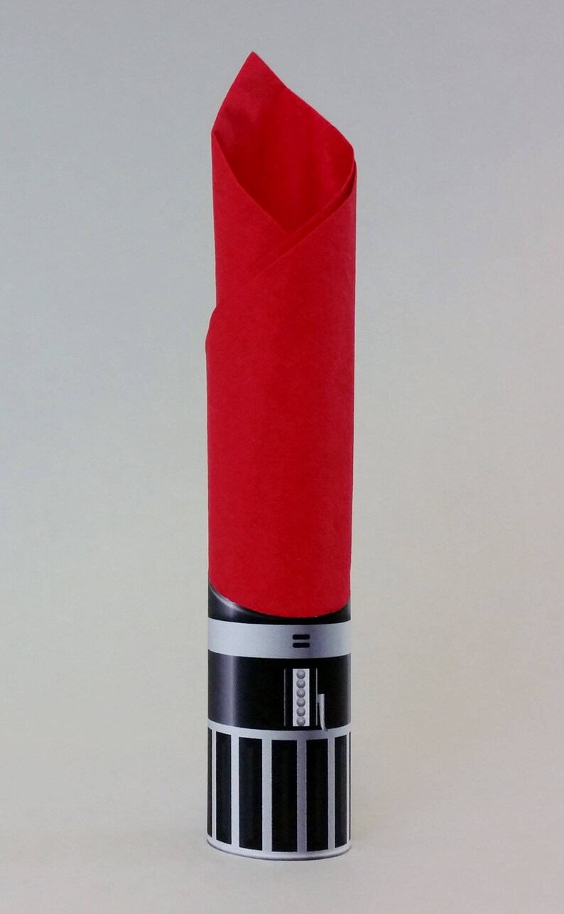 Lightsaber Napkin Ring DARTH VADER Digital Download Shaded Design - Etsy
