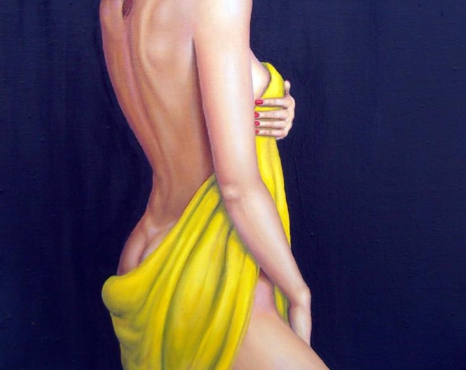 YELLOW III - original oil painting by Grigor Velev