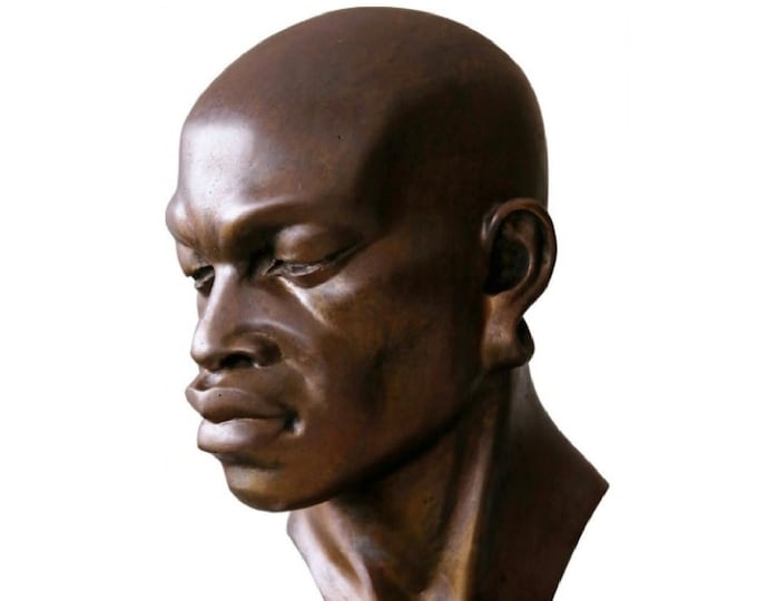 AFRO I - bronze sculpture by Tsvetan Nikolov