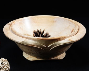 POND OF DREAMS - birch wood bowl by Sava Draganov