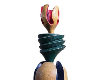 GRAND TULIP - original wood sculpture by George Troyanov