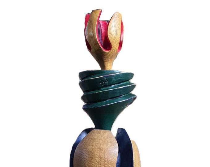 GRAND TULIP - original wood sculpture by George Troyanov