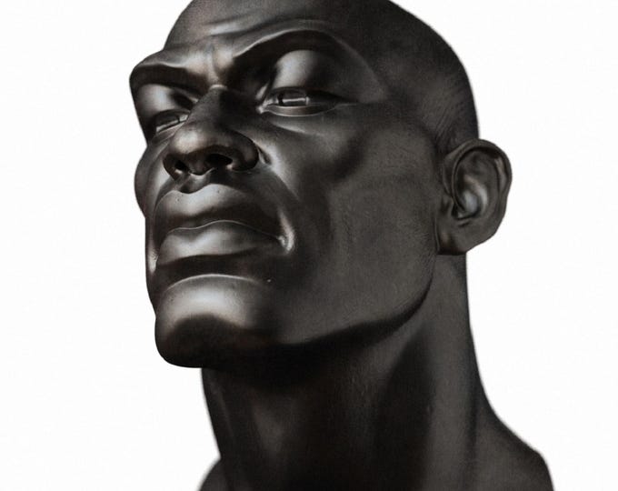 AFRO IV - bronze sculpture by Tsvetan Nikolov