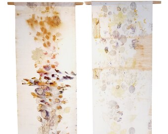 FROM THE EARTH 10 - original silk wall art by Irina Goleva