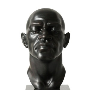 AFRO III - bronze sculpture by Tsvetan Nikolov