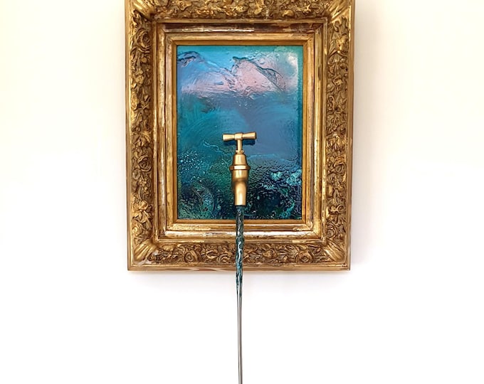DROP from the OCEAN - original metal sculpture by Vania Dimitrova & Svetoslav