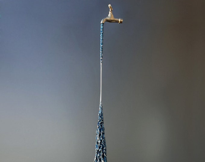 SHAPE OF WATER - metal sculpture by Vania Dimitrova