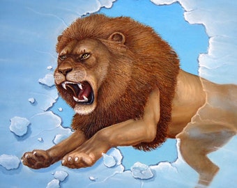 BREAKING FREE - original oil painting by Grigor Velev