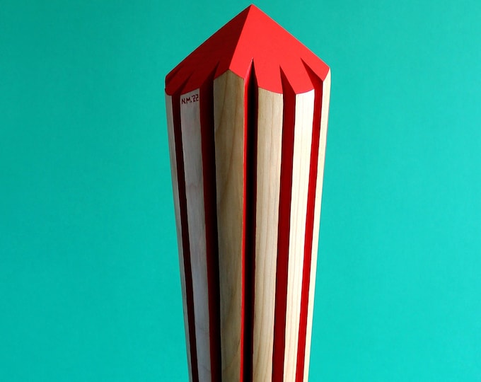 GRAVITY I - original cedar wood sculpture by Nikolay Martinov