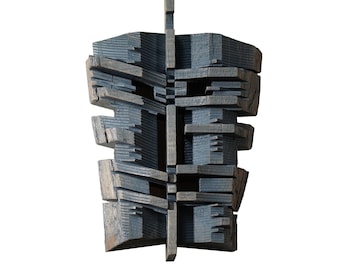 AH PUCH - original wood wall sculpture by Sava Draganov