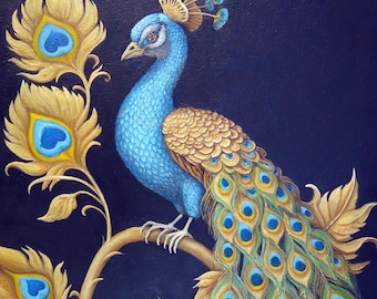 FEATHERS OF FORTUNE - original oil painting by Grigor Velev