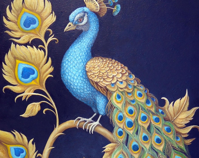 FEATHERS OF FORTUNE - original oil painting by Grigor Velev