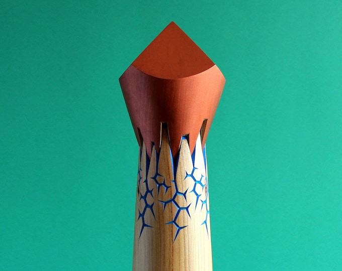 GRAVITY II - original cedar wood sculpture by Nikolay Martinov