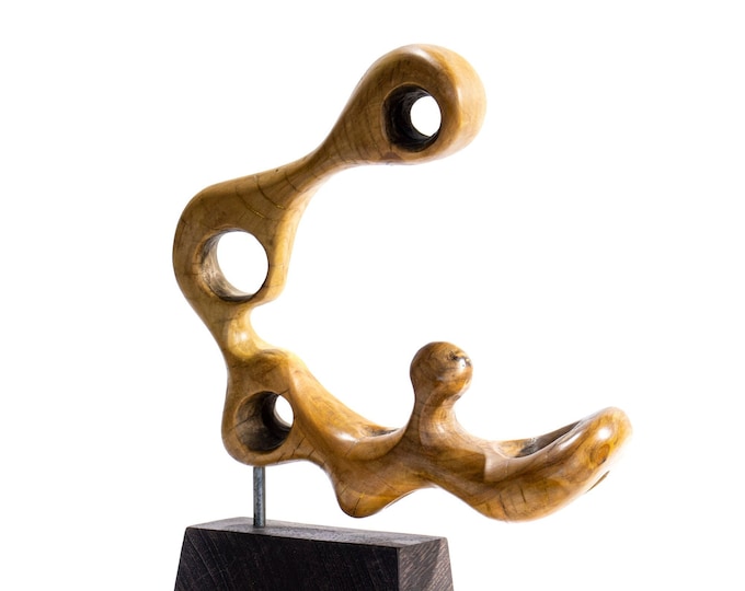 BIOLOGICAL FORM - original wood sculpture by George Troyanov