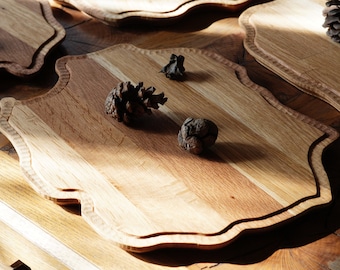 OAK CUTTING BOARD - original sculptural art design pieces by Sava Draganov