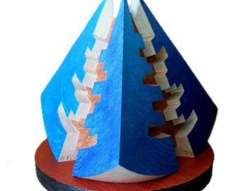 PARTICLES OF SEA - original wood sculpture by Nikolay Martinov