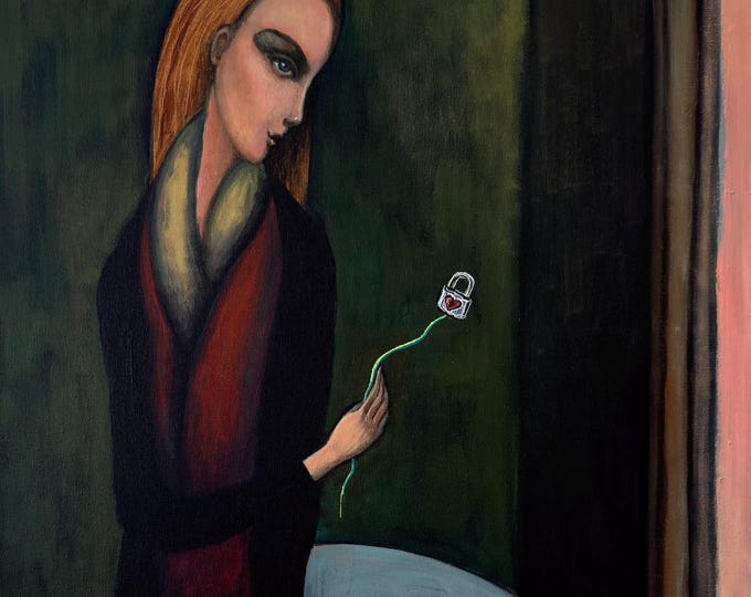 LONGING - original acrylic painting by Nikola Gulev