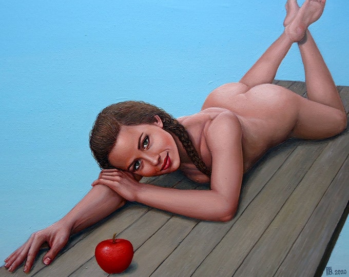 TEMPTATION - original oil painting by Grigor Velev