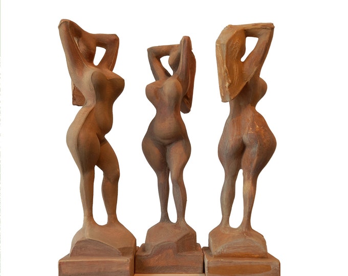 CARYATIDS - original ceramic sculpture by Orlin Ivanov