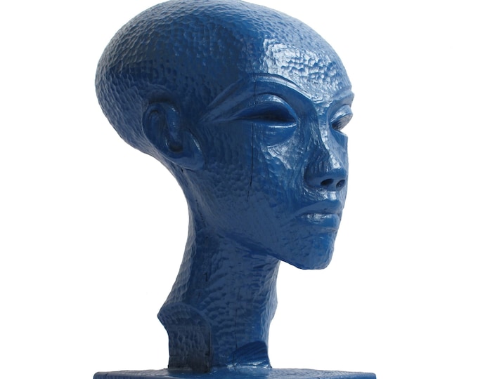 NEFERTITI - original wood sculpture by Nikola Tsvetanov