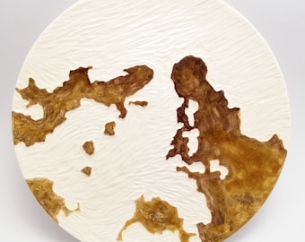 ANIMA - original porcelain wall sculpture by Zlatina Krusteva