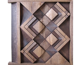 180 DEGREES - original wood wall sculpture by Sava Draganov